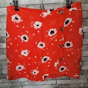June &‎ Ivy floral summer mini skirt size Medium